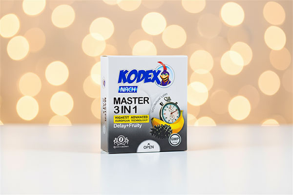 کاندوم مستر 3 در 1 کدکس 3 عددی با بسته‌بندی جذاب