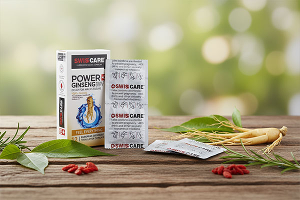 کاندوم پاور جینسینگ سوئیس کر با طراحی طبیعی