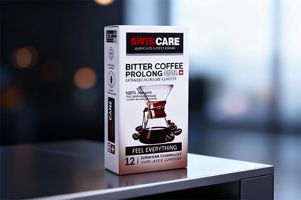 کاندوم خاردار تاخیری قهوه تلخ سوئیس کر 12 عددی
