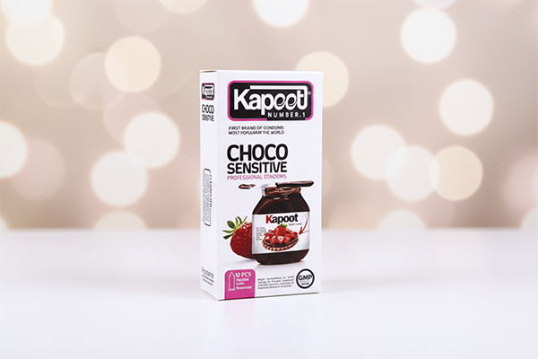 کاندوم ضد حساسیت نوتلا کاپوت 12 عددی با بستهبندی جذاب