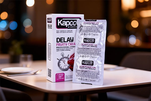 کاندوم تاخیری میوه ای کاپوت روی میز مدرن