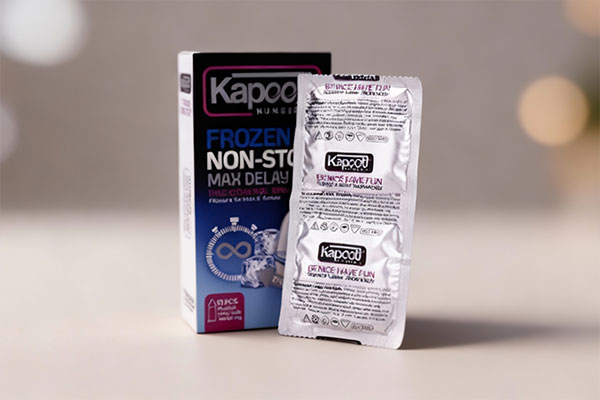 نمای نزدیک از کاندوم تاخیری نان استاپ کاپوت