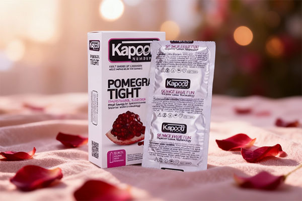 کاندوم انار کاپوت در فضایی رمانتیک