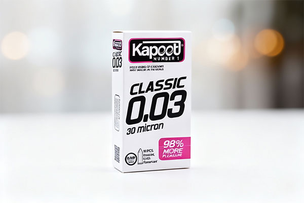 کاندوم خیلی نازک 30 میکرون کاپوت 10 عددی روی سطح سفید