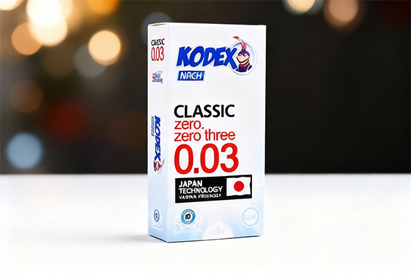 بسته‌بندی کاندوم 0.03 کدکس مدل نازک 30 میکرون