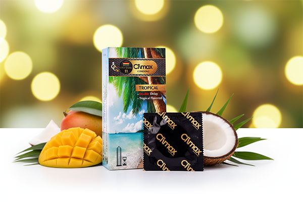 کاندوم تاخیری استوایی کلایمکس با میوههای استوایی