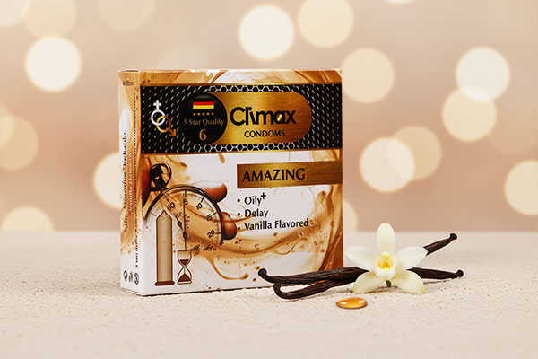 کاندوم تاخیری وانیل کلایمکس با اسانس وانیل