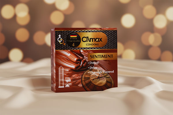 کاندوم خاردار شکلاتی کلایمکس با طراحی جذاب
