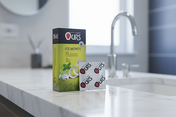 کاندوم آیس موهیتو اورز 12 عددی در بسته‌بندی شیک