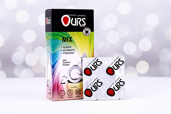 بسته‌بندی کاندوم MIX اورز 12 عددی