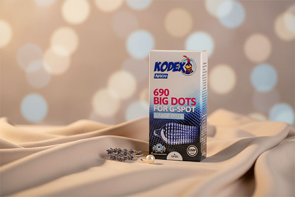 کاندوم خاردار بیگ داتس کدکس در بسته‌بندی شیک