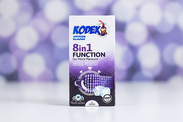 بسته‌بندی کاندوم خاردار 8 در 1 فانکشن کدکس