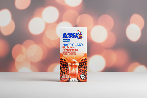 بستهبندی کاندوم خاردار هپی لیدی کدکس 10 عددی