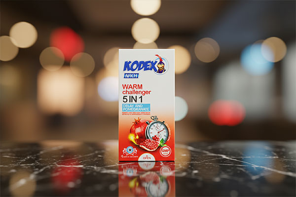 کاندوم 5 کاره گرم کدکس مدل وارم چلنجر 12 عددی