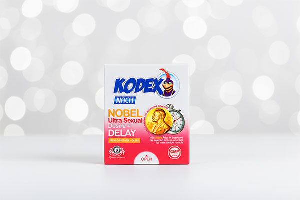 بسته‌بندی کاندوم تاخیری نوبل کدکس 3 عددی