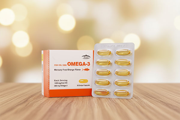 کپسول امگا 3 کارن همراه با منابع طبیعی امگا 3