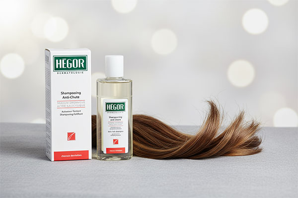 شامپو ضد ریزش مو هگور کنار موهای سالم و براق