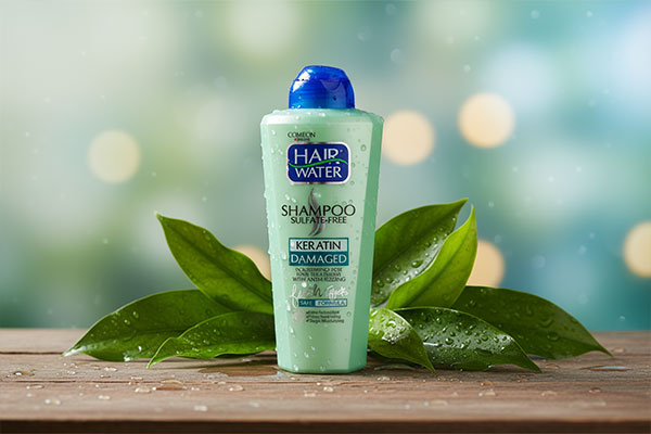 شامپو کراتینه هیر واتر بدون سولفات با عناصر طبیعی