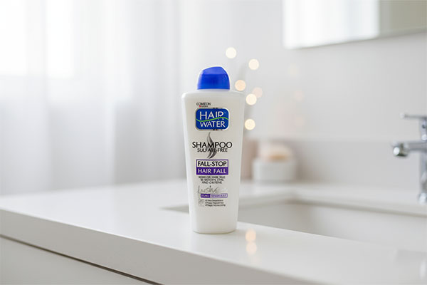 شامپو ضد ریزش هیر واتر کامان با عناصر طبیعی