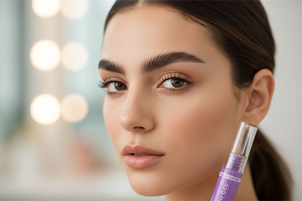 ابروهای مرتب و لیفت شده با ژل تثبیت کننده ابرو سریتا