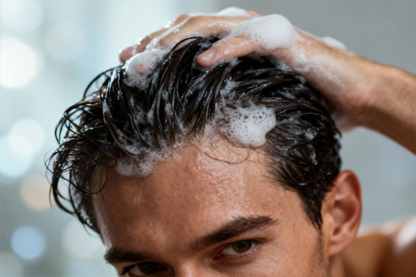 ماساژ مو با شامپو انرژی بوست آقایان برای تقویت و رطوبت&zwnj;رسانی