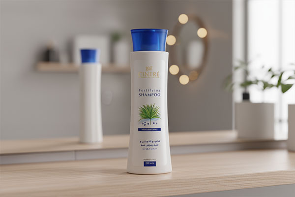 شامپو تقویتی سینره روی قفسه حمام