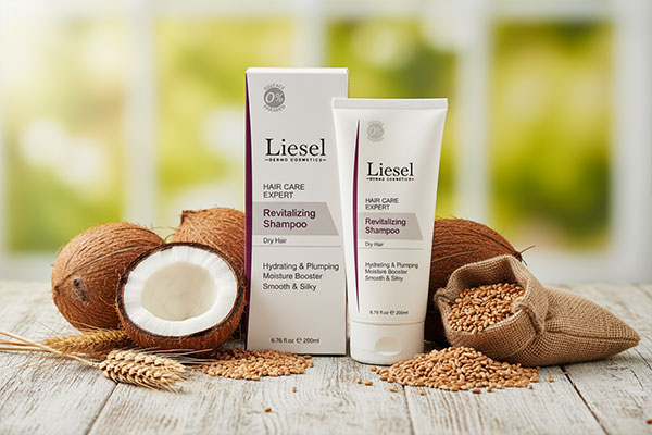 شامپو ضد ریزش موهای خشک لایسل با مواد طبیعی