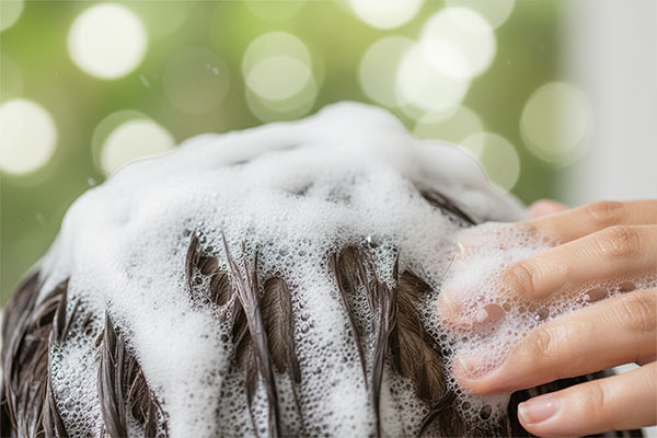 کاربرد شامپو ضد شوره چرب درماسیف روی پوست سر