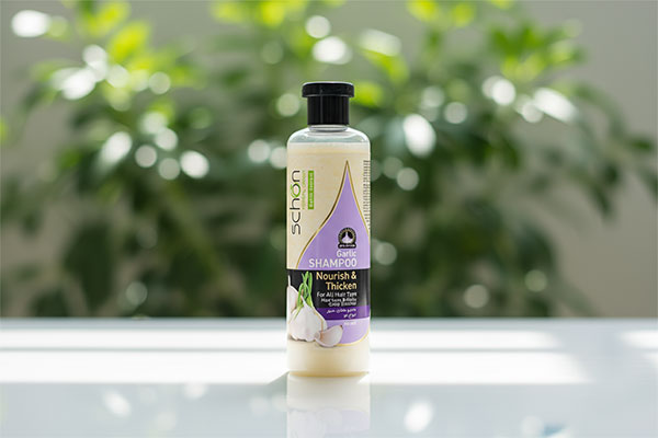 شامپو سیر شون با قطرات آب