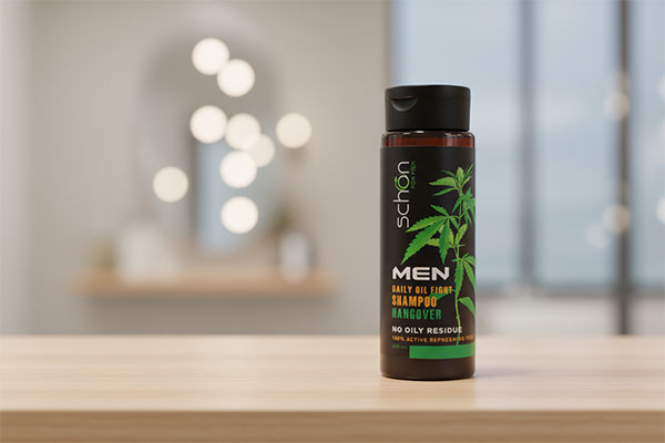 شامپو سر مردانه اترنال هنگ اور شون روی قفسه حمام