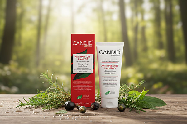 شامپو تقویتی موهای خشک و معمولی کاندید با مواد طبیعی