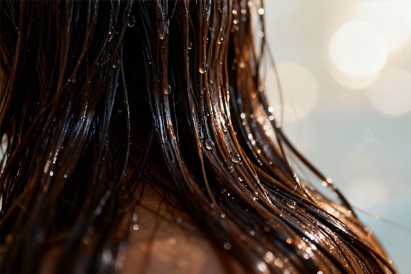 موهای درخشان و نرم با شامپو مغذی مورینگا ۱