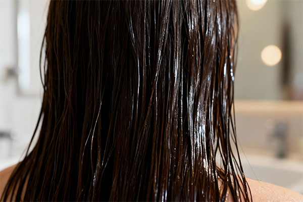 موهای درخشان و نرم پس از استفاده از شامپو اکسترا پروتکت الارو