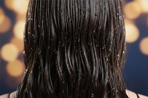 موهای درخشان و نرم پس از استفاده از شامپو اولترا نوریش الارو