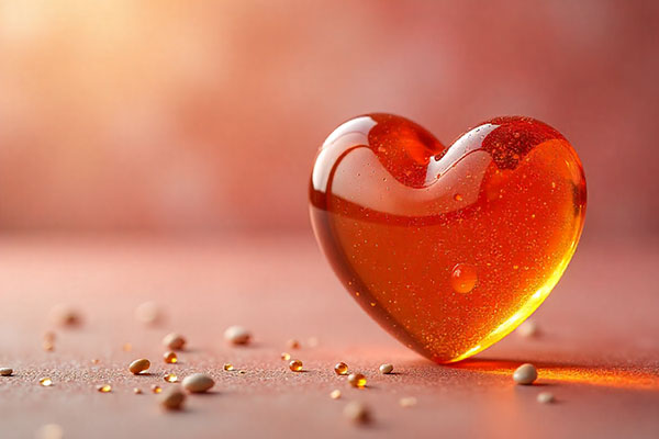 تصویر قلب ساخته شده از مواد طبیعی برای سلامت قلب با کاردیوفیت پلاس