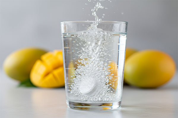 قرص جوشان زینک پلاس ویتامین سی های هلث در حال حل شدن در آب