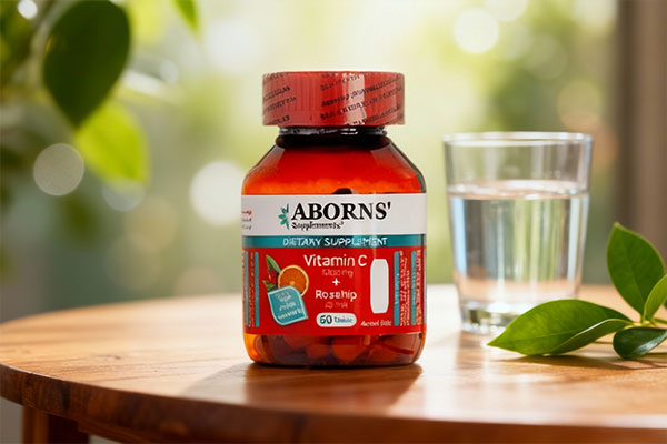 قرص ویتامین سی رزهیپ ابورنز در محیط سلامتمحور