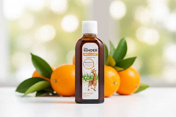 شربت مولتی زینک فیشر کیندر برای رشد کودکان