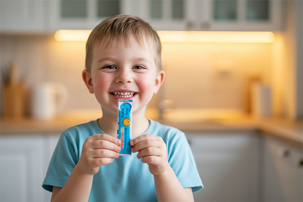 ساشه کیدی بیوم پلاس د3 در دست کودک