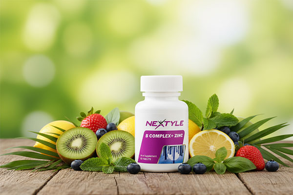 ب کمپلکس+زینک نکستایل برای سلامت پوست و مو