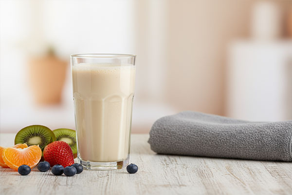 نوشیدنی آماده‌شده از پودر پیور پروتئین کارن