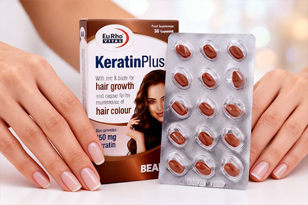 تأثیر کراتین پلاس یوروویتال بر استحکام ناخن‌ها