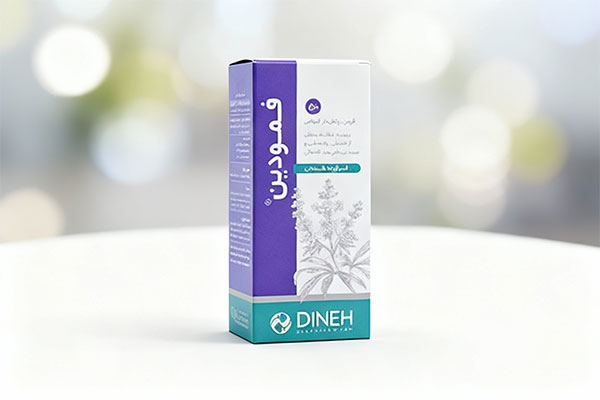 بسته‌بندی قرص فمودین دینه برای تنظیم هورمون‌های زنانه