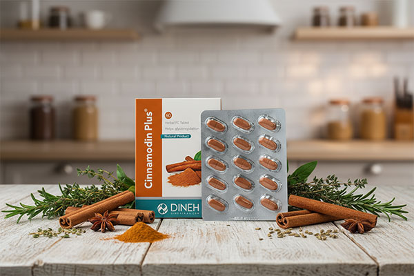 ترکیبات طبیعی قرص سینامودین پلاس دینه