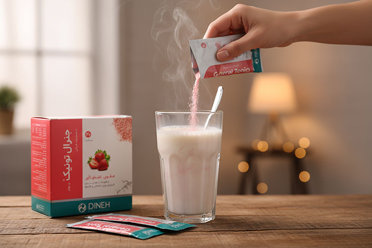 تهیه نوشیدنی با ساشه جنرال تونیک دینه