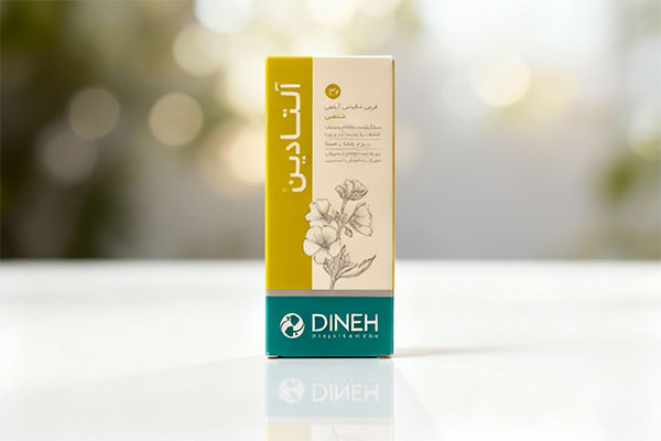 بسته‌بندی قرص آلتادین دینه برای تسکین گلو درد