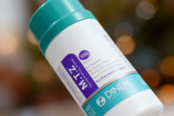 پودر MTZ دینه با ترکیبات طبیعی برای پوست حساس