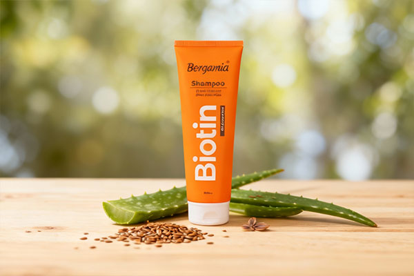 شامپو مولتی ویتامین موهای چرب برگامیا با ترکیبات طبیعی