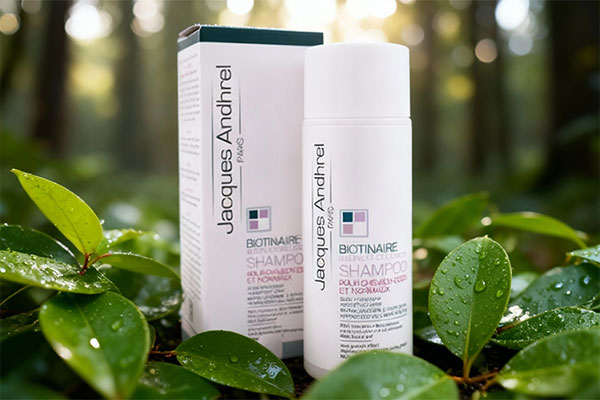 شامپو بیوتین کلاژن ژاک آندرل در کنار عناصر طبیعی