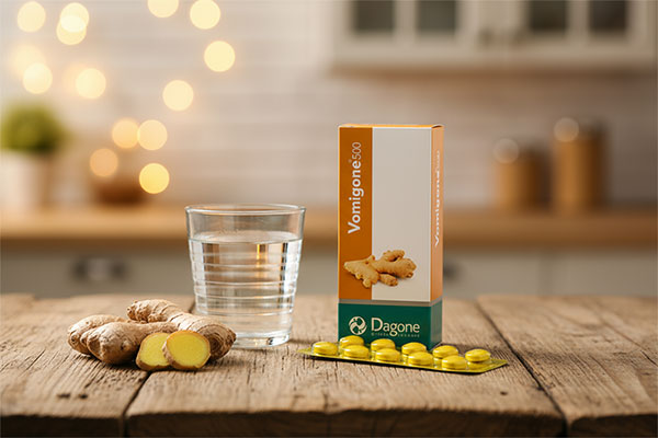 قرص ومیگان 500 دینه با ترکیبات طبیعی زنجبیل